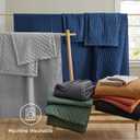Bedsure Quilts Queen Size - Linen Bedspread Queen Size & Lightweight Comforter, Modern Farmhouse Coverlet with Clover Pattern, Ultra Soft All-Season Bedding, 90 x 96 Inches | Stitch-Free Quilting, Ultra Soft, Lightweight, Machine Washable, Pet-Friendly