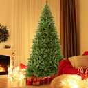 Giantex 9ft Artificial Christmas Tree, Premium Hinged Xmas Tree with 2132 Branch Tips, Metal Stand, Christmas Pine Tree for Indoor and Outdoor Holiday