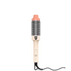 Farery Mini Thermal Brush 1.5 Inch, Heated Round Brush for Blowout Volume & Curls, Travel Hot Brush Dual Voltage (120-240V), 3 Temp Settings up to 410F, Tourmaline Ceramic Ionic, for Medium Long Hair