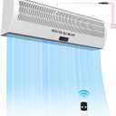 36 Inch Air Curtain for Doors Commercial, 1350CFM/2363FPM Wall Mounted Air Curtain Fan with Magnetic Door Switch, Powerful Indoor Over Door Fan for Restaurant Garage Household Shop, Medium