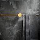 Balance Towel Bar Single Base Brass Towel Rack Adjustable Left and Right Wall Mounted Bathroom Towel Holder 20 inch Brushed Gold