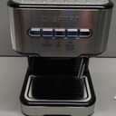 Chefman 6-in-1 Espresso Machine with Steamer, One-Touch Single or Double Shot Maker, Coffee Cappuccino Machine, Latte Built-In Milk Frother Stainless Steel