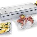 FoodSaver Compact Vacuum Sealer Machine with Airtight Bags and Roll - Ideal for Sous Vide and Airtight Food Storage, White