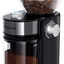 SHARDOR Electric Burr Coffee Grinder 2.0, Adjustable Burr Mill with 16 Precise Grind Settings for 2-14 Cup, Black