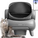 Neakasa M1 Plus Open-Top Self-Cleaning Cat Litter Box, 360 Safety Sensors, Advanced Odor & Leak Control, Automatic for Large & Multi-Cat Homes, Litter Mat & 2 Rolls Refill Bags Included