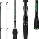 KastKing Zephyr Dual Tip Fishing Rod, Lightweight KastFlex IM6 Graphite Spinning & Casting Rod, Fuji O-Ring Guide, Dual Tips Section for Different Powers, Drop Shot Hook Keeper, EVA Grip