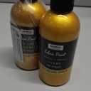 Nicpro Gold Fabric Paint, 8.45 oz (250 ml) Fabric Paint for Clothes Permanent, Clothing Paint for Valentines Decor, DIY T-shirts Jeans Crafts, Refresh Furniture Upholstery (2 pcs)