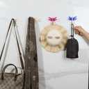 S.T.D Bathroom Hooks, for Hanging Clothes, Towel, Hat, Bags, Key, Coat, Miscellaneous, Hook - Dragonfly 4 Colors Acrylic (Frosted) Family Decor Self-dhesive Hanging Hook4Pack