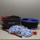 O-Cedar RinseClean Spin Mop & Bucket System + 1 Extra Mop Head | Clean with Clean Water | Removes 99% of Bacteria