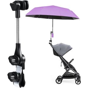 OATSBASF Umbrella Mount for Stroller, Adjustable Angle Golf Push Cart Umbrella Holder, Baby Stroller Umbrella Attachment, Suitable for Strollers, Bicycles, Wheelchairs,Golf Cart