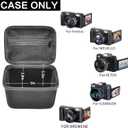 Comecase Vlogging Camera Case Compatible with for Duluvulu/for VJIANGER/for JGIPL/for TEBNGIHNM 4K Digital Cameras for Youtube. Vlog Camera Carrying Storage for Lens and Other Accessories (Box Only)