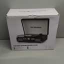 Vinyl Record Player with Built-in Speakers 3-Speed Vintage Record Player Bluetooth Portable Suitcase Turntable Belt-Driven LP Player Support RCA Output and Headphone Output (White Rose Gold)