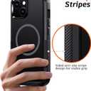 Diverbox for iPhone 15 Case [Compatible with MagSafe] [Shockproof] [Dropproof] [with Screen Protector ] Heavy Duty Protection Phone Case Cover for Apple iPhone 15 2023 6.1 inch (Black)