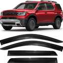 Rain Guards Fit for Honda Passport 2026, Low Profile Car Window Visor Vent Visors fit for Honda Passport 2026 Accessories, Tape-on Smoke Tinted Rain Guard Side Window Deflectors 4 PCS