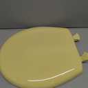 Bemis Classic Colors Slow Close Toilet Seat, Easy Clean Hinges and Durable Plastic Seat, Made in USA, Round, Yellow