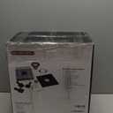 Electric Fondue Pot Set, 600ML Fondue Pot with Grill Plate, 8 Color-Coded Forks, 8 Non-Stick Pans, Dual Thermostat Fondue Grill Combo for Chocolate, Cheese, Grilling (Square)