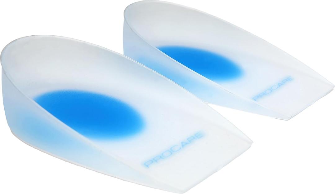 ProCare Silicone Heel Cup Inserts, 1 Pair, X-Small (Shoe Size: Men's Youth/Women's Youth)