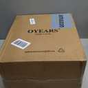 OYEARS 23" Rustic Farmhouse Table Lamp Country Cottage Lamps for Nightstand Tree Trunk Wood Grain Lamp for Bedroom Living Room with Oatmeal Fabric Round Shade Resin Bedside Lamp (Twig Dark Brown)