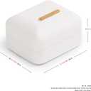 Leather Ring Box Jewelry Gift Box Ring Holder Storage Case for Proposal,Wedding,Mother's Day,Valentine's Day Gift (White)