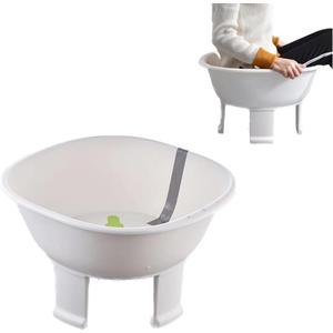 Sitz Bath tub,Sitz Bath for Hemorrhoids,Sits Bath Kit for Women Men,Wider Seating Area, Deeper Bowl (White)