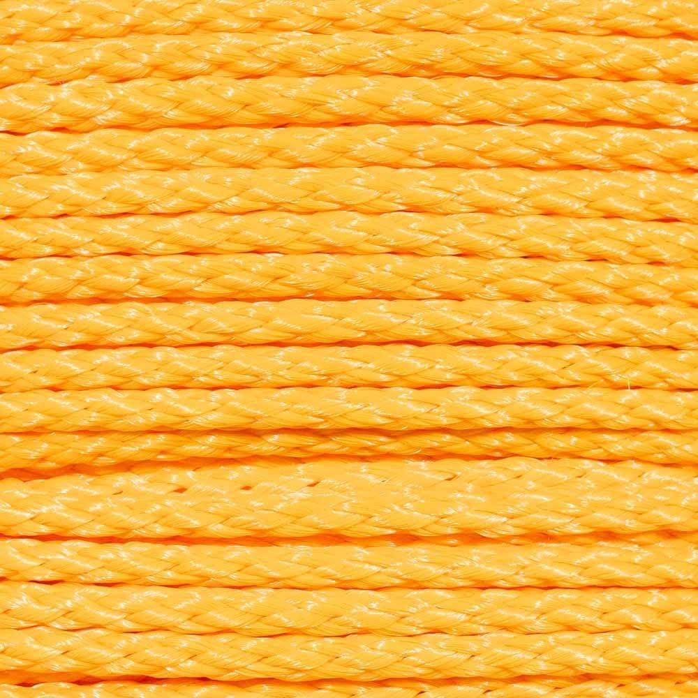 Rope & Cord – Hollow Braid Polypropylene All-Purpose Lightweight Rope – Yellow| Diameter: 1/2" |1000 Feet (Spool)