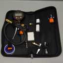 ETENWOLF T500 Digital Tire Pressure Gauge with Inflator, Tire Gauge 0-250 PSI, Calibrated to ANSI B40.7 Grade 2A, Air Chuck & Compressor Accessories with Storage Bag, Black