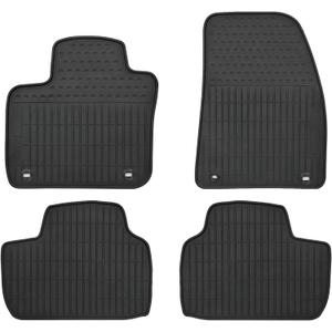 Car Floor Mats Custom Fit for Volvo C40/XC40 Recharge 2025 2024 2023 2022 Black Rubber Auto Liner Mats All Weather Protection Odorless