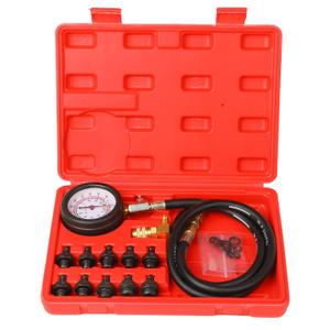 Oil Pressure Tester Tool, Oil Pressure Gauge kit, 0-140 PSI Pressure Test Diagnostic Tools, Engine Oil Pressure Tester Tool kit, for car Truck (red)