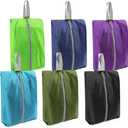 BeeGreen Black Shoe Organizer Set - 6 Pack Shoe Bags For Travel with Zipper Closure and Handle,Stylish and Portable Nylon Shoe Storage for Men and Women's Travel Gifts and Home Storage