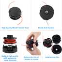 RO6G SRM-225 String Trimmer Head for Echo Weed Eater Head SRM225 SRM230 SRM210, Echo Speed Feed 400 Trimmer Head, Echo Weed Eater Parts - 2 Pack