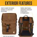 Carhartt Thick Foam Fully Insulated Cold Front Coolers, Premium Ice Retention, Durable Water Resistant Material W/Front Zippered Pocket, 30 Can