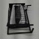 REALINN Under Sink Organizer, Pull Out Cabinet Storage 2 Tier Slide Out Sink Shelf, Kitchen Organizers and Storage, Black, 1 Pack