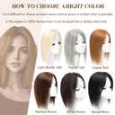 viviaBella Human Hair Hand-tied Swiss Lace BaseToppers Natural Looking no Bangs, Clip in Real Human Hair Toupee for Women with Thinning Hair Big Coverage 12inch hairpieces(Copper Red, 5.1"X4.7")