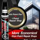 Black Rim Touch Up Paint. Wheel Scratch Repair Pen. Car Rim Paint Pen Quick And Easy Fix Rim Scratches,Rim Paint For Car Wheel Repair (2, Gloss Black+Varnish)