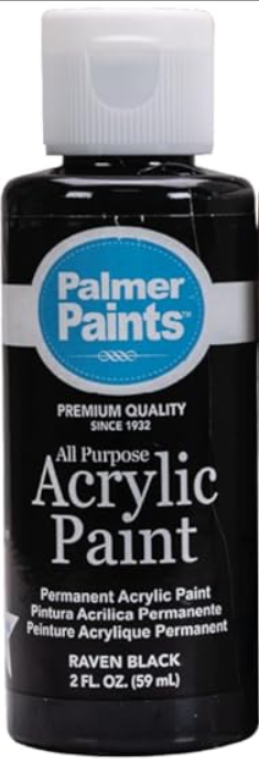 Palmer Paints Acrylic Paint Raven Black 2fl.oz.