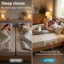 Briliantwerk Twin to King Bed Converter | No Slipping | Innovative Solution as Bed Bridge for Couples & Families | Split King Gap Filler for Adjustable Bed, Installed in < 5 Min