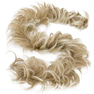 CAISHA Hairpiece Hair Wrap Heat-resistant Synthetic Fibres Curly Messy Updo Blonde Mix HW11