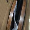 Round Small Side Table, Adjustable-Height Drink Table, Pedestal Martini Stand, Weighted Base Cocktail Table Accent Nightstand for Living Room, Bedroom, Bathroom, Office, Walnut (11.8"D x 11.8"W x 30"H)