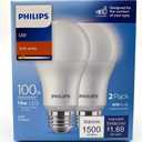 DI Phillips Led 100W A19 DL 2Pk