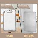 304 Stainless Steel Cutting Board for Kitchen, Stainless Steel/Wheat Straw PP Double Sided Large Cutting Board Non-Slip Scratch-Resistant Chopping Board with Juice Groove 1510 In