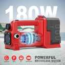 Brushless Water Transfer Pump Compatible with Milwaukee 18V Battery (Tool Only), 1/4HP 540GPH Cordless Self Priming Utility Pump for Pool Draining, Pond, Watering, Garden, Tank