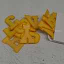 Waydress 26 Pcs Chenille Letter Iron on Patches 2.8 Inch Sew On Chenille A-Z Alphabet Letter Patches for DIY Supplies(Yellow Style)