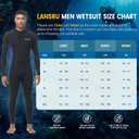 Wetsuit, 5/4mm Upgrade CR Neoprene Wetsuits for Men and Women, Ideal Thermal Wet Suit in Cold Water, Front Zip for Surfing Snorkeling Diving Swimming, XL 