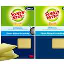 Scotch-Brite Dobie Pads, Dobie Sponge for All Purpose Cleaning of Kitchen, Bathroom, and Household, Non Scratch Dobie Cleaning Pads Safe for Non-Stick Cookware, 3 Dobie Pads (Set of 2)