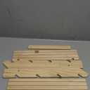 PartyKindom 5tier Wooden Jewelry Display Stand Earring Holder and Organizer Sturdy Multi-functional Riser for Retail Jewelry Showcase Lightweight and Portable for Business Use