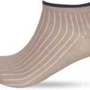 Men's Ankle Socks, Ribbed Cotton Blend, Neutral Colors, 7 Pairs (US, Numeric 5, 9, Regular, Regular, Standard, Multicolor)