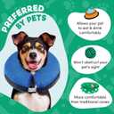 BENCMATE Inflatable Dog Cone Collar Alternative, Soft Dog Cone for Small Medium Large Dogs and Cats, Neck Recovery ECollar Donut Collar After Surgery (Large, Blue)