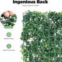 10x10 Artificial Boxwood Panels,7 PCS Artificial Hedge Wall Panels, UV Privacy Fence Screen Greenery Panel for Outdoor Indoor Garden Fence Backyard