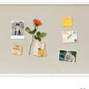 Cork Board with Linen White,Bulletin Board 30"x20" Hanging Corkboards for Office Home School Message Board or Vision Board Decoration.