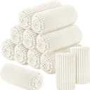 Buryeah 12 Pcs Flannel Throw Blanket Bulk 50 x 60 in Sleepover Blanket Outdoor Wedding Throw Lightweight, Oeko-tex Standard 100 Certified for Sofa Homeless Gifts (White)